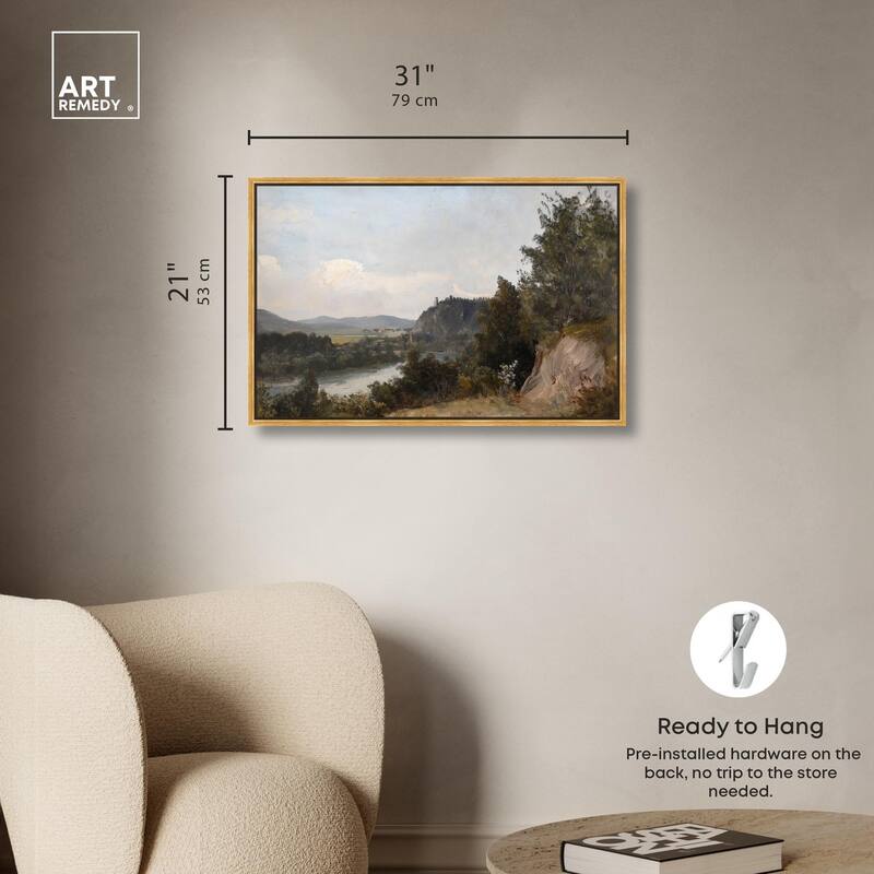 Hilltop Tower View I Canvas by Art Remedy