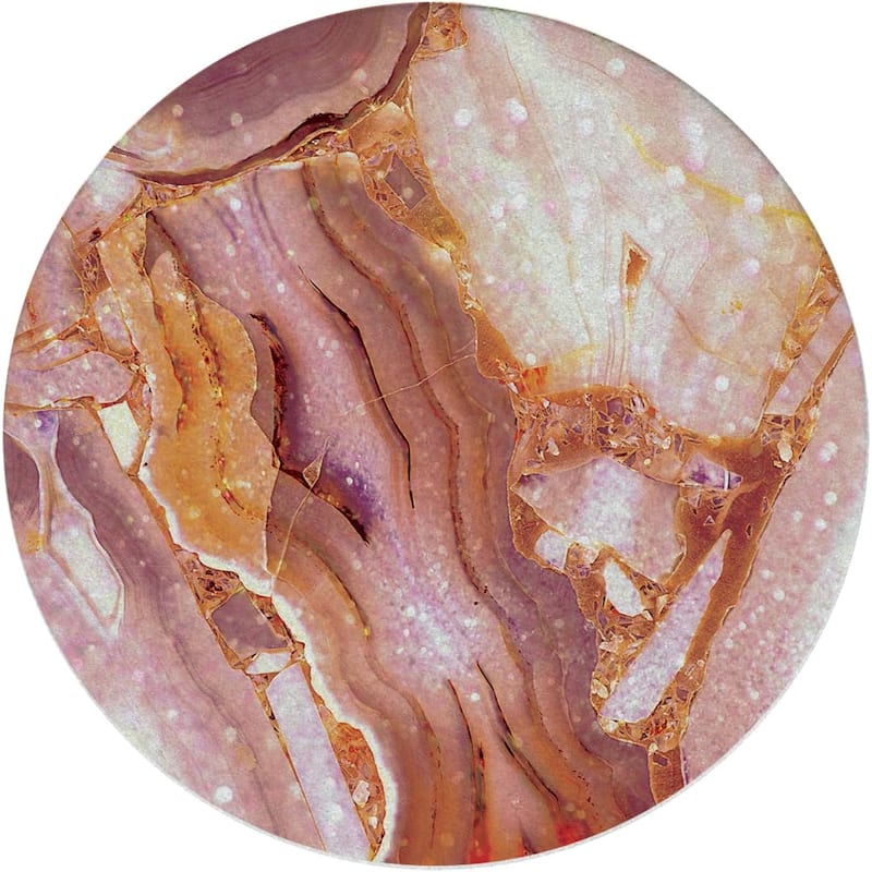 Coral Agate Natural Sandstone Coaster 4 Pack Eco-Friendly, Absorbent, Easily Wipes Clean - Multi