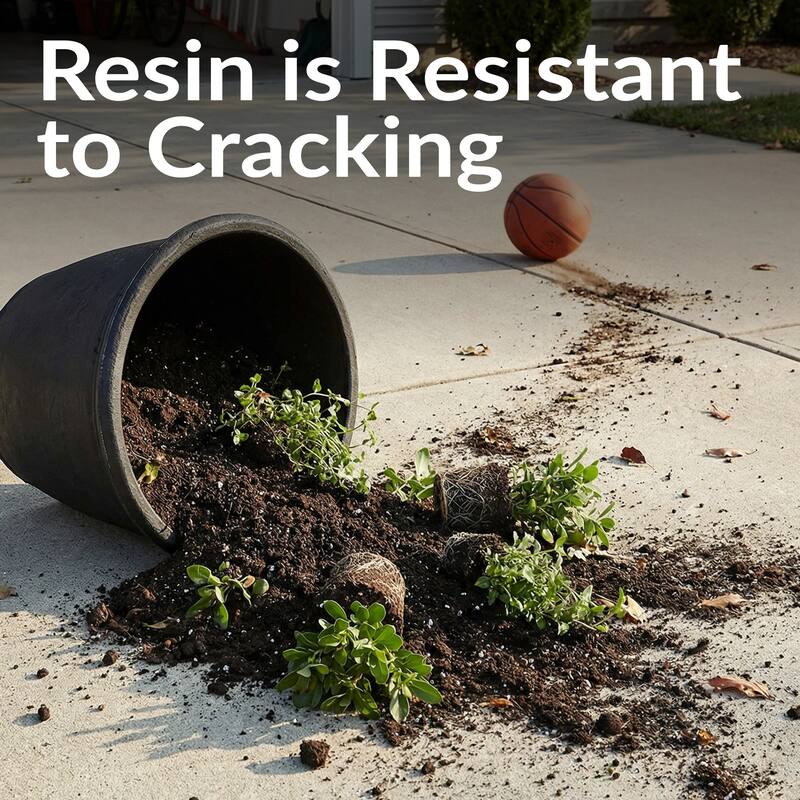 Sunnydaze Anjelica Outdoor Flower Pot Planter - 20-Inch - 2-Pack