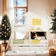 preview thumbnail 17 of 27, Playhouse-inspired Style Twin over Twin Bunk Bed with 2 Drawers, 1 Storage Box, 1 Shelf, Window, and Roof