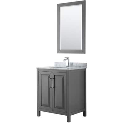 Wyndham Collection Daria 30" Free Standing Single Vanity Set with MDF