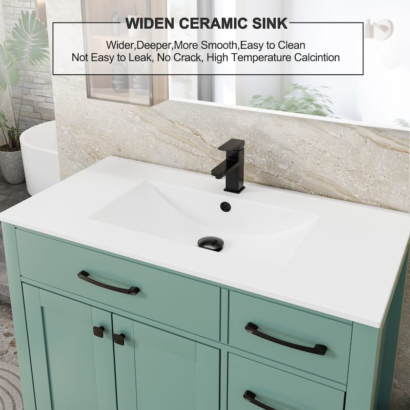 Sink Bathroom Vanity with Counter top Set