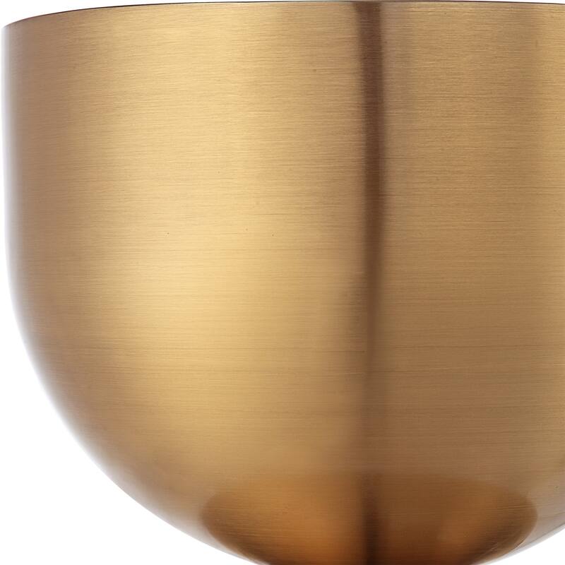 Uttermost 24102 Golden Vessel 10" Wide Stainless Steel Accent Table