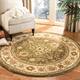 SAFAVIEH Lyndhurst Ambrogina Traditional Area Rug - 5'3" x 5'3" Round - Sage/Ivory