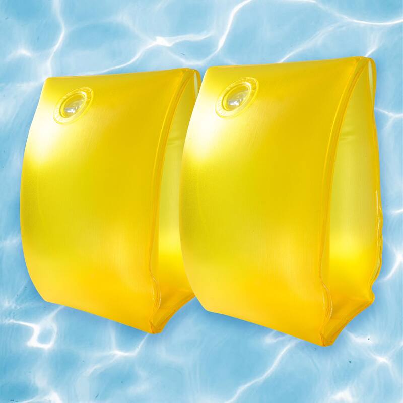 Set of 2 Inflatable Yellow Children's Arm Floats - 3 Years and Up