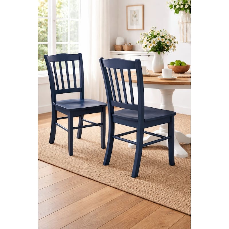 Shaker Side Dining Chairs (Set of 2) - Navy Blue