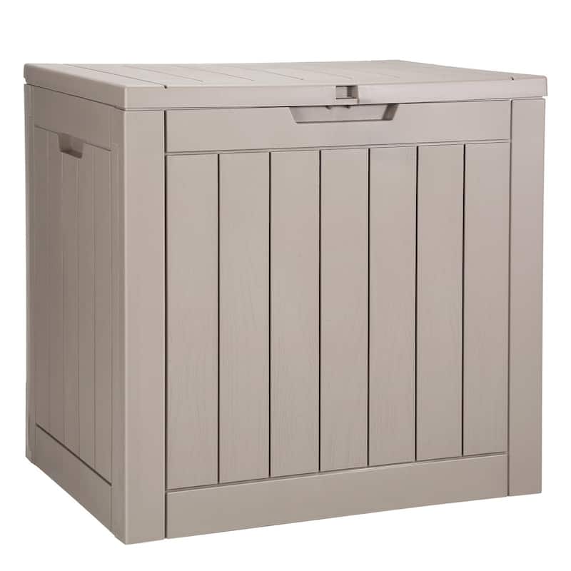 31-Gallon Outdoor Storage Box for Patio, Garden, and Pool - 22.09 x 17.09 x 20.87 in