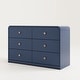 preview thumbnail 8 of 52, Storkcraft Santos 6 Drawer Dresser