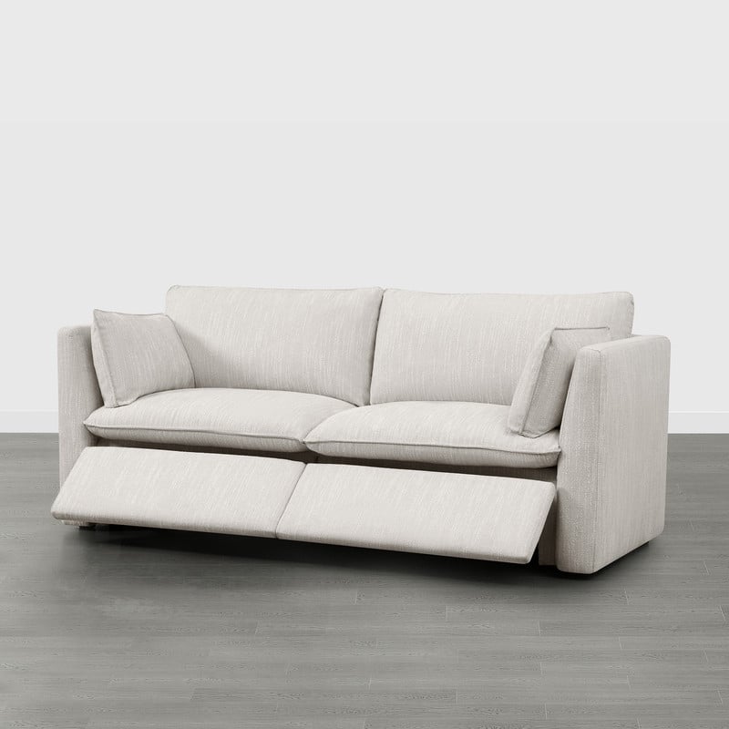 Cypress Power Reclining Sectional Sofa Couch - Snow-Loveseat
