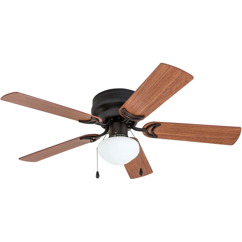 44" Prominence Home Alvina Satin Nickel Traditional Indoor LED Ceiling Fan with Light, Pull Chain