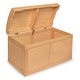 preview thumbnail 14 of 33, Hardwood Barrel Top Toy Chest