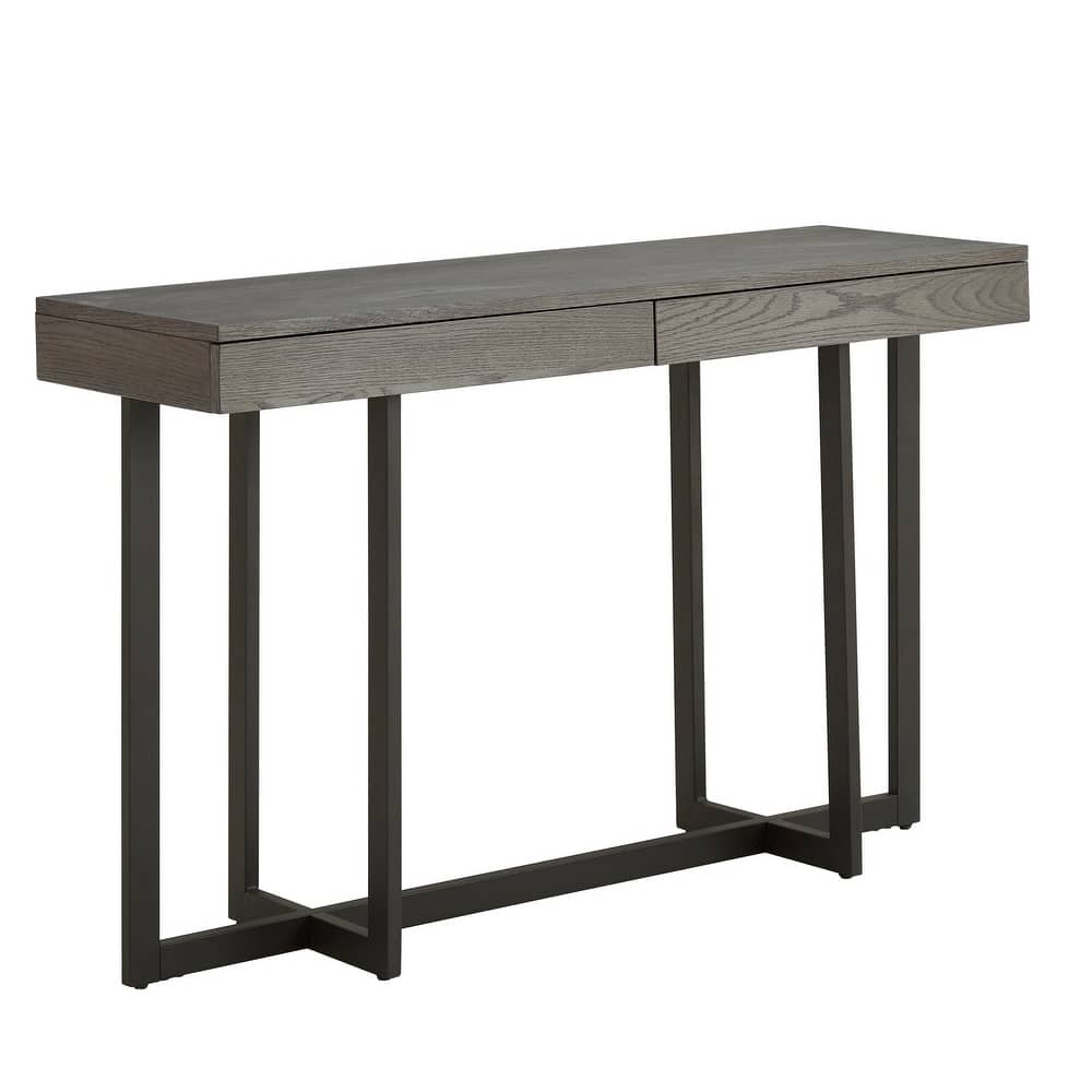 Eldersley Wood Finish Sofa Table with Two Drawers by iNSPIRE Q Modern