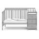 preview thumbnail 55 of 56, Storkcraft Portofino 4-in-1 Convertible Crib and Changer - Convenient Storage Solution, 3 Spacious Drawers and 3 Open Shelves