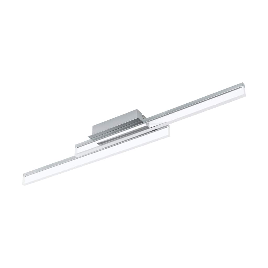 Eglo Palmital 1 LED Ceiling Light w/ Chrome Finish and Satin Shade