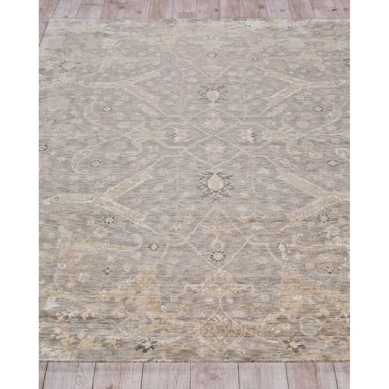 Artisan Handmade Wool/Nylon in Camel Area Rug