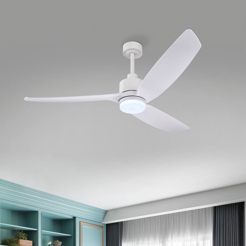 Heshor 3-Blade LED Lighted Ceiling Fan with Remote