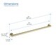 preview thumbnail 11 of 38, 36-Inch Stainless Steel Bathroom Safety Grab Bar