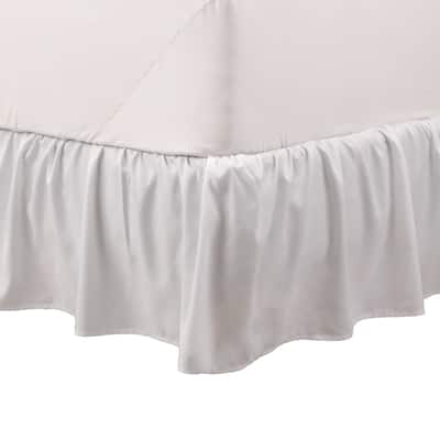Martex 100% Microfiber Dust Ruffle Hotel Quality 16" Drop Bed Skirt