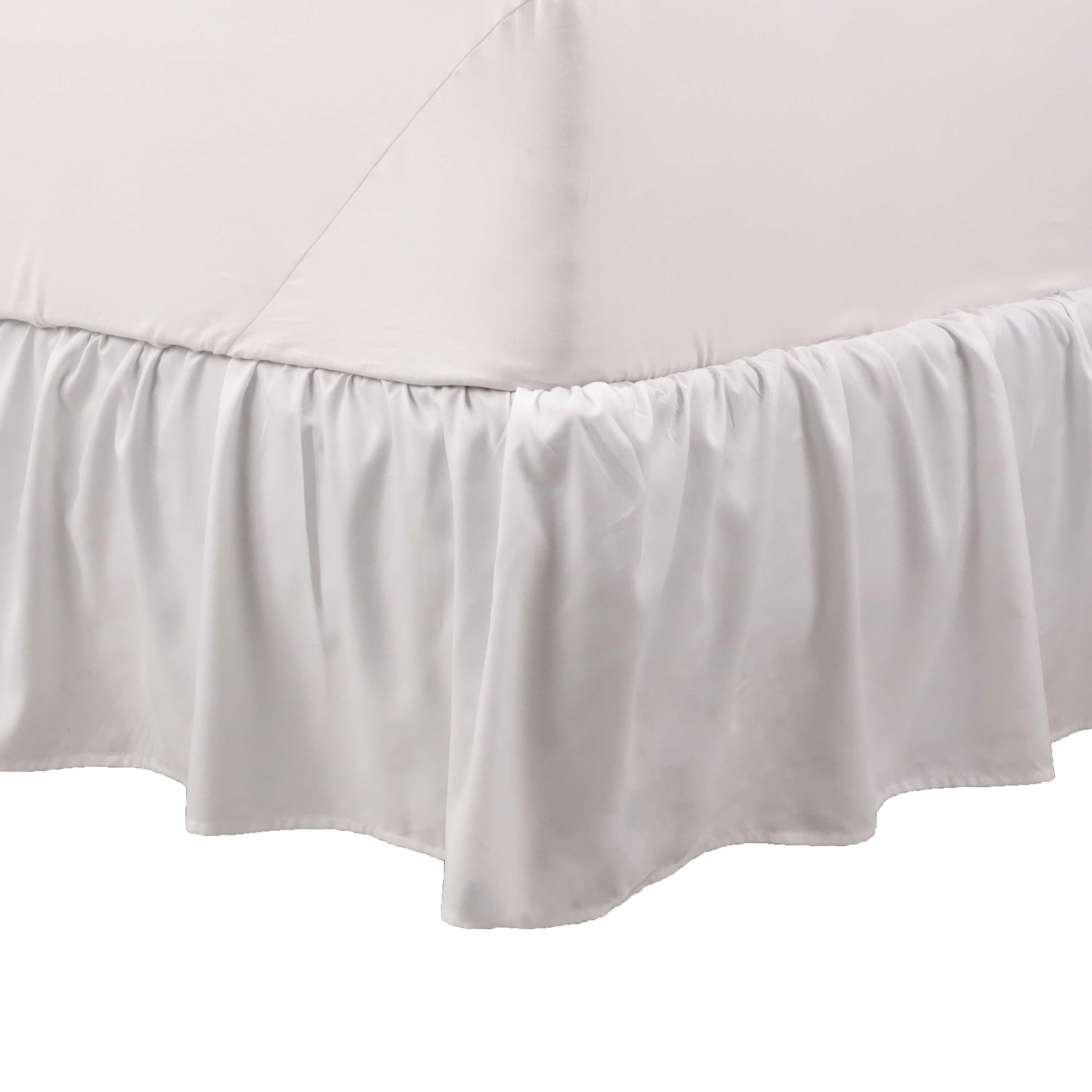 Martex Ruffled Bed Skirt Lightweight Microfiber Easy Fit Tailored