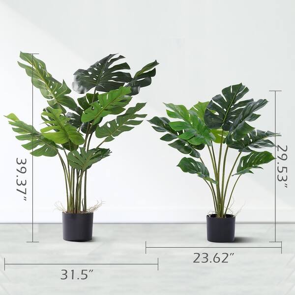 Philodendron Artificial Plant Tree In Round Pot - Bed Bath & Beyond -  34299852