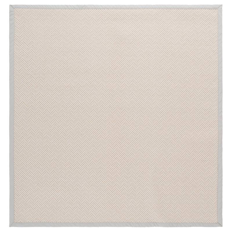 SAFAVIEH Napa Faux Sisal Indoor/Outdoor Washable Backyard Patio Rug - 6' Square - Natural/Beige