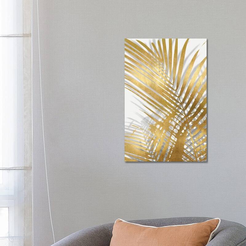 iCanvas "Palm Shadows Gold I" by Melonie Miller Canvas Print - 26x18x1.5