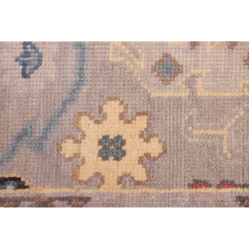 ECARPETGALLERY Hand-knotted Modern Oushak Grey Wool Rug - 7'10 x 9'8