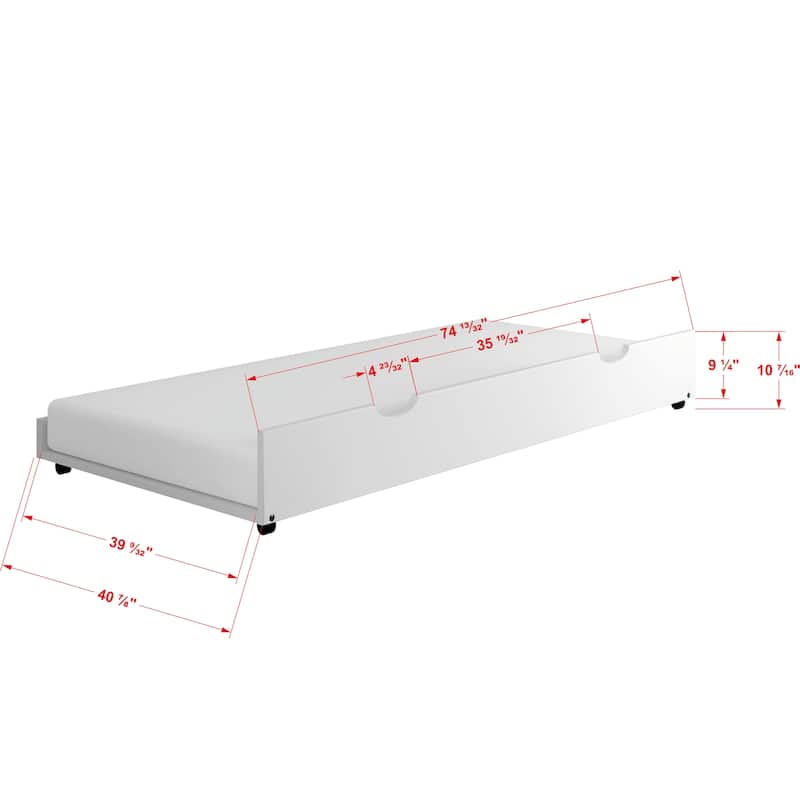 White Twin-over-Twin Mission Bunk Bed