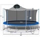 preview thumbnail 2 of 7, Trampoline with Basketball Hoop,Ladder and Safety Enclosure Net