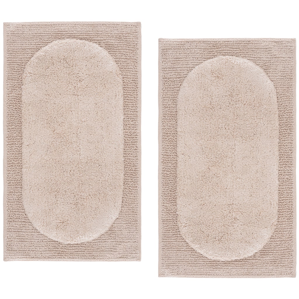 SAFAVIEH Home Quinn Waffle Grid Bathmat (Set of 2)