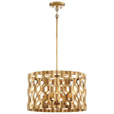 Metropolitan Coronade 4 Light 18" Wide Pendant with Metal Shade