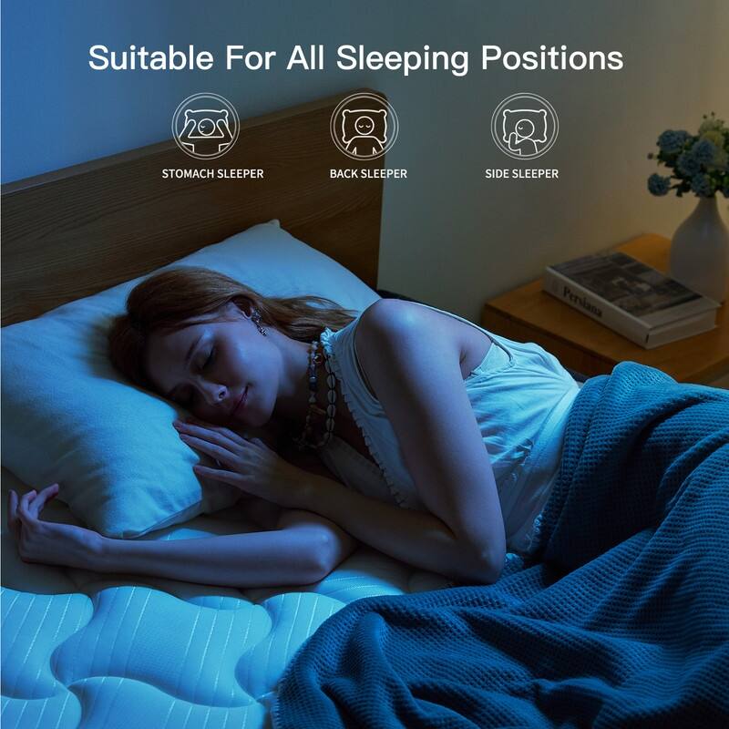 SweDrea 10 in. Medium Firm Cooling Gel Memory Foam Hybrid Mattress with Breathable Comfort, CertiPUR-US Certified