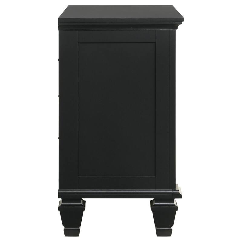 Black 3-drawer Nightstand with Pull Out Tray，Suitable for bedrooms,living rooms,apartments