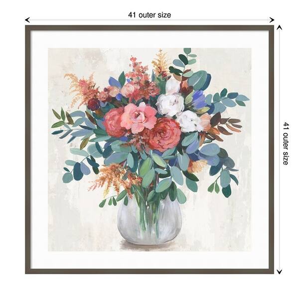 Eucalyptus Bouquet by Asia Jensen Wood Framed Wall Art Print - Svelte ...
