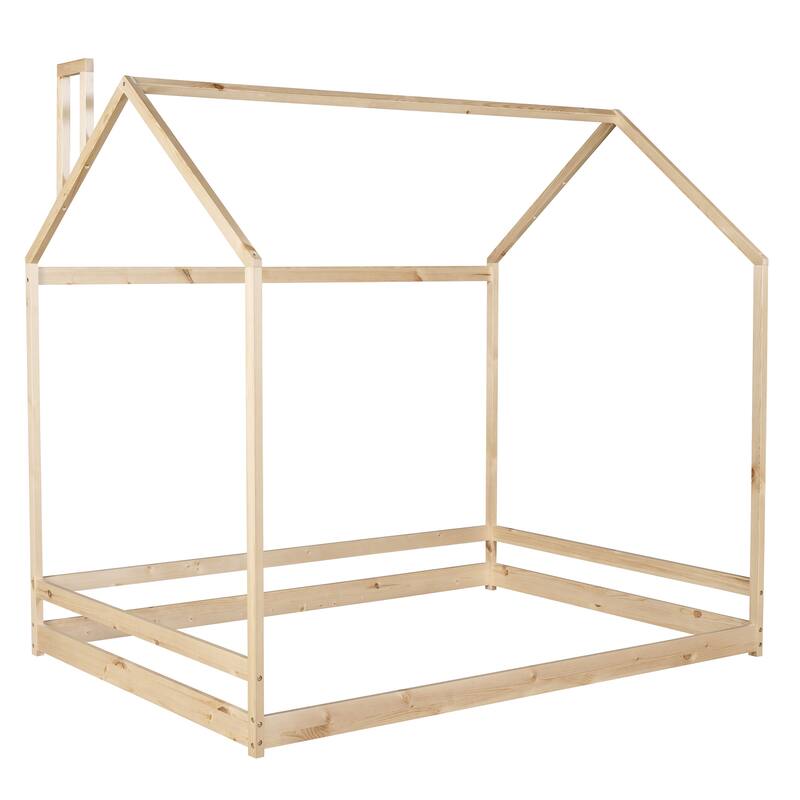 House Bed Wood Bed