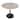 Bristol 32" Round Minimalist Dining Table for 4 with Sintered Stone Top & Black Iron Pedestal Base for Kitchen & Dining Room
