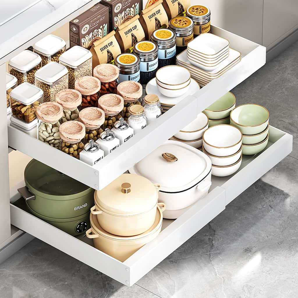 Pull Out Cabinet Organizer Slide Out Spice Rack Pantry Storage Drawer