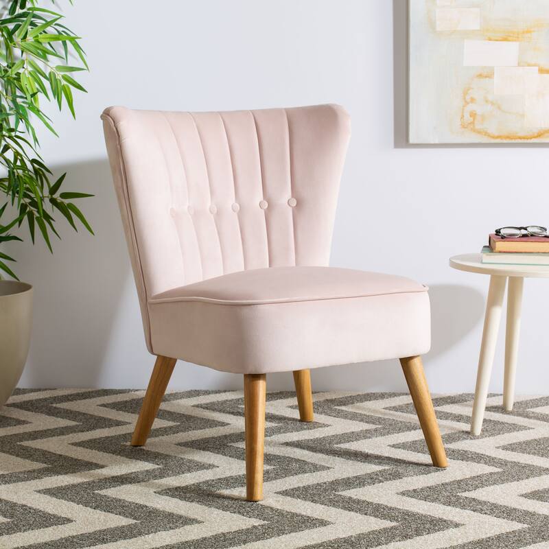SAFAVIEH Adela Mid-Century Accent Chair - 25.6" x 27.2" x 31.1" - 26Wx27Dx31H