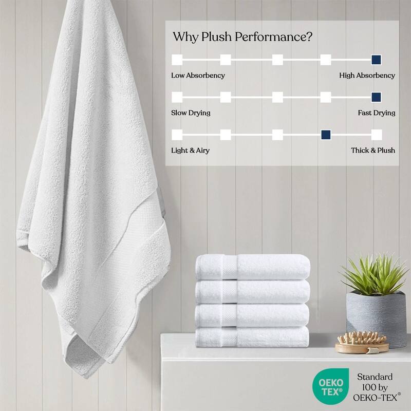 Delara Organic Cotton Feather Touch Quick Dry 650 GSM Bath Sheet, 36"X70"