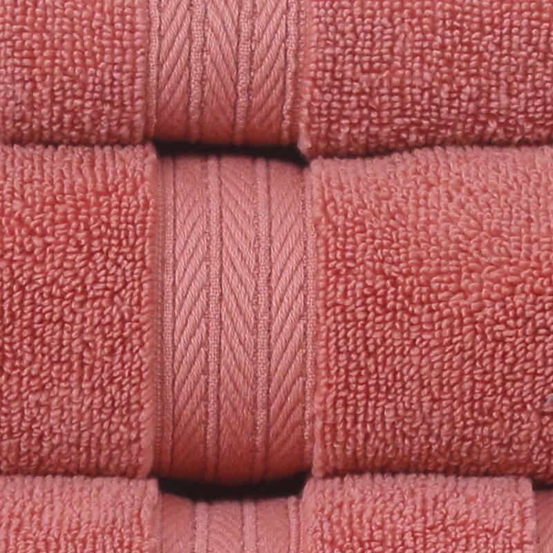 Home Weavers Elegance Essentials 550GSM Cotton Zero Twist Super Absorbent Bath Towel Set of 8