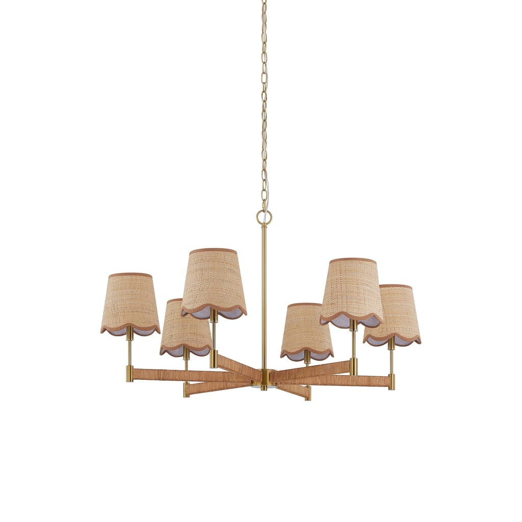 Beck 6-Light Chandelier, Natural