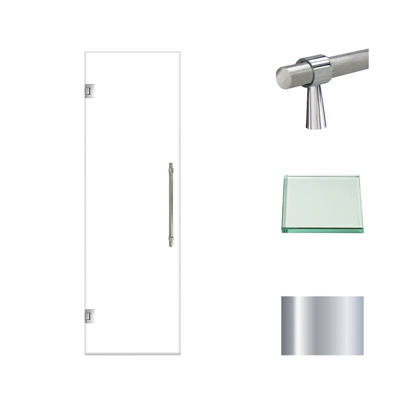 Transolid EHTA257610C-BK Elizabeth 76" High x 25" Wide Hinged Semi