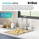 preview thumbnail 76 of 124, Kraus Oletto Single Handle 1-Hole Kitchen Bar Faucet