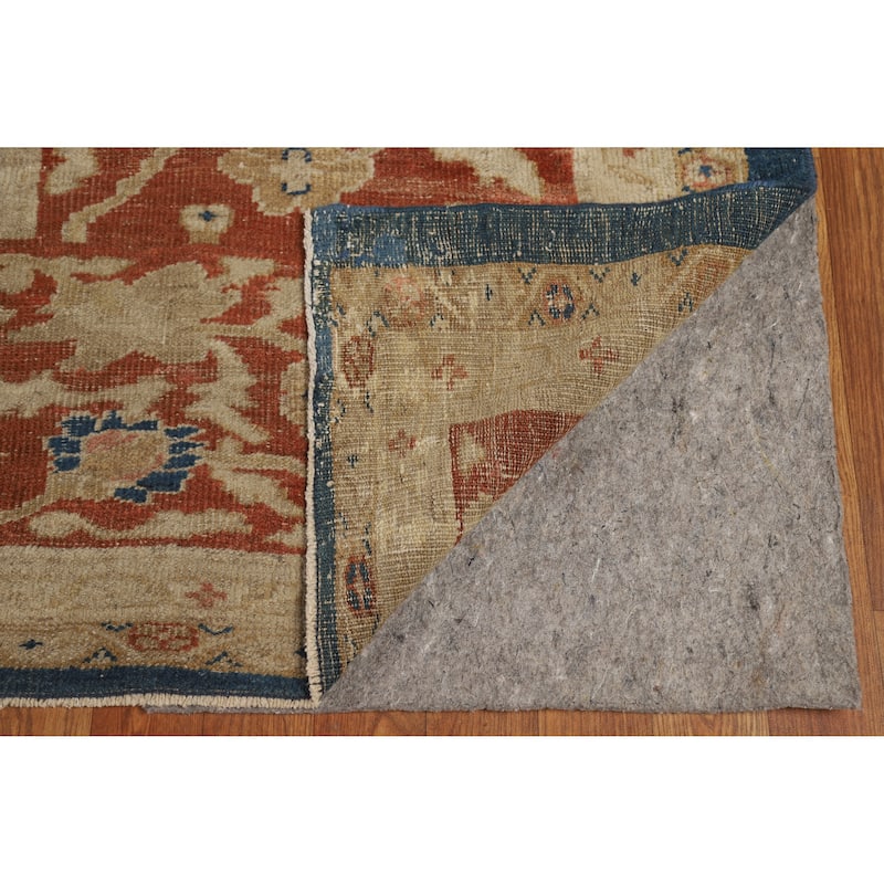 Pre-1900 Antique Vegetable Dye Sultanabad Persian Wool Carpet - 10'9" x 18'10"