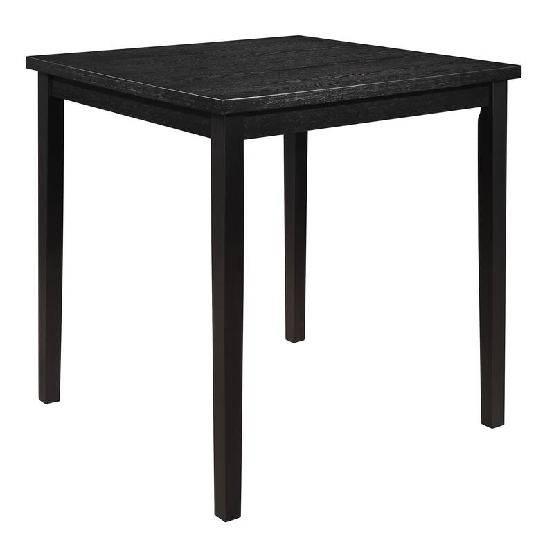 5 Piece Counter Height Dining Table Set, Wooden Kitchen Dining Table Set with Square Table and 4 Upholstered Dining Chairs