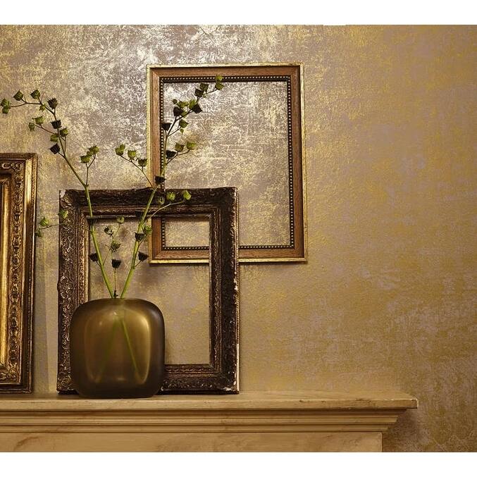Galerie Wallcoverings Gold Marble Non-woven Metallic Wallpaper Roll - 33 feet x 21 inches