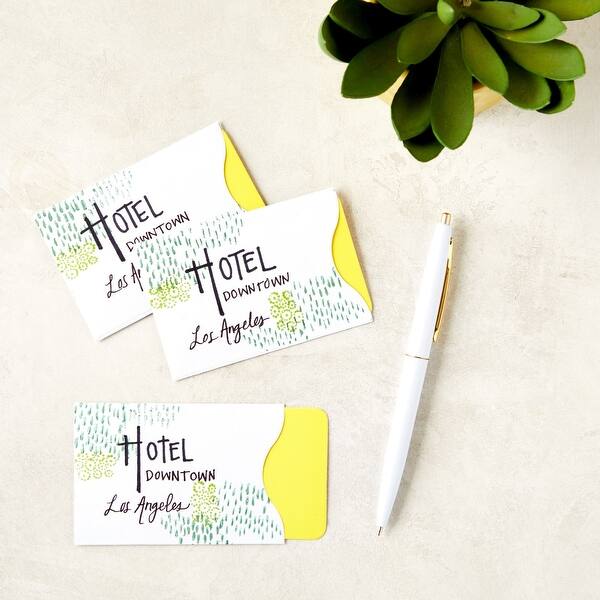 key card sleeves 500 Cashier Depot Hotel Key Card Envelope, Motel Key Card Sleeve Welcome Guests 2-3/8