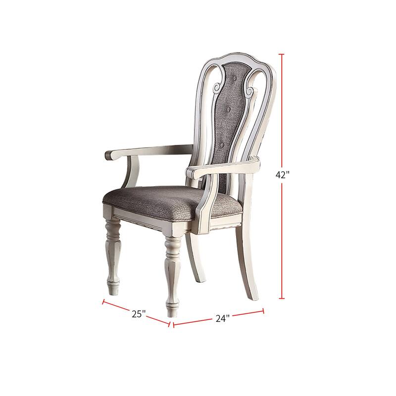 Fabric Upholstery Arm Chairs, Set of 2