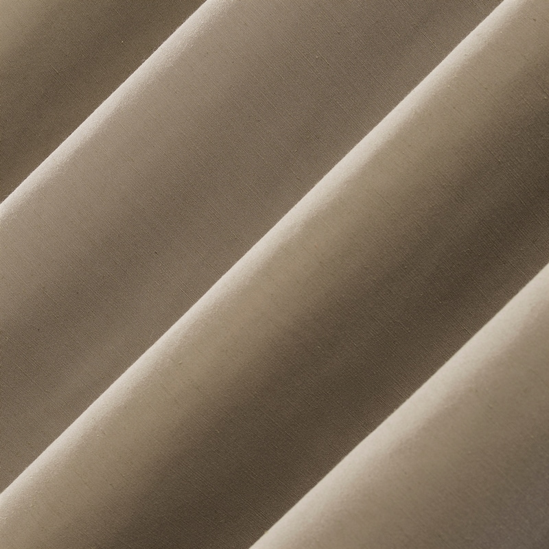 Archaeo Linen Blend Blackout Grommet Top Curtain, Single Panel