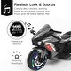 preview thumbnail 27 of 34, Electric Ride-On Motorcycle for Kids 3-6 Years Old, 12V, USB, MP3, LED Lights & Shock Absorbers